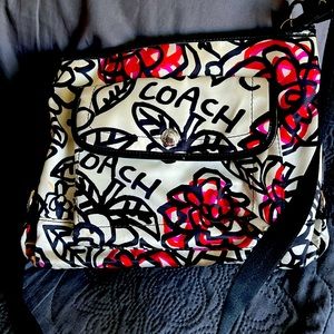 Coach floral purse